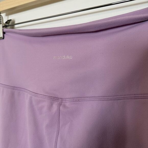Manduka Leggings Womens Sz L Lilac Purple Pull On Gym Athletic Yoga Stretch - Picture 5 of 10
